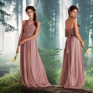 NEW Birdy Grey Christina Convertible Bridesmaid Dress in Sandy Mauve Size Medium